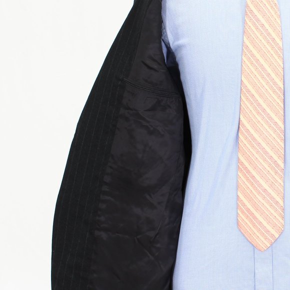 Vintage 1980's Brooks Brothers 40L 36x30 Gray Stripe 3-Button Full Suit … - Picture 11 of 15